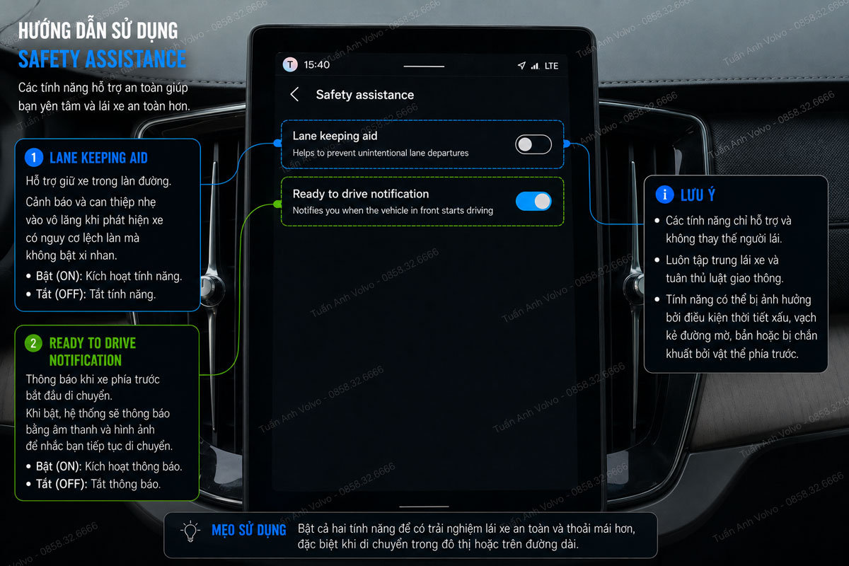 Hướng dẫn sử dụng xe Volvo